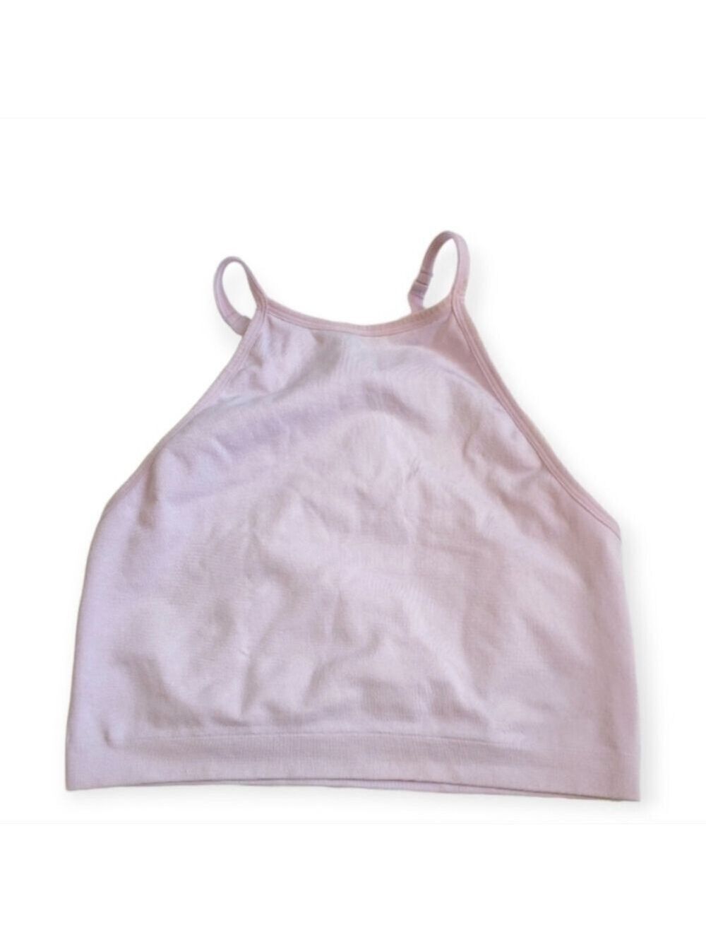 Forever 21 Ribbed High Neck Crop Top Bralette - Medium (Fits Small)